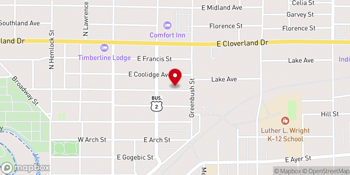 Map showing location of St Simon Antiochian Orthodox Church