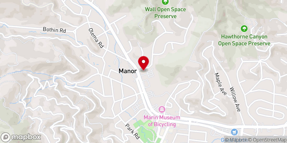 Map showing location of St Rita Church
