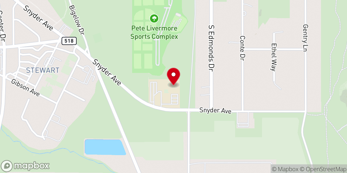 Map showing location of Legacy Christian Academy