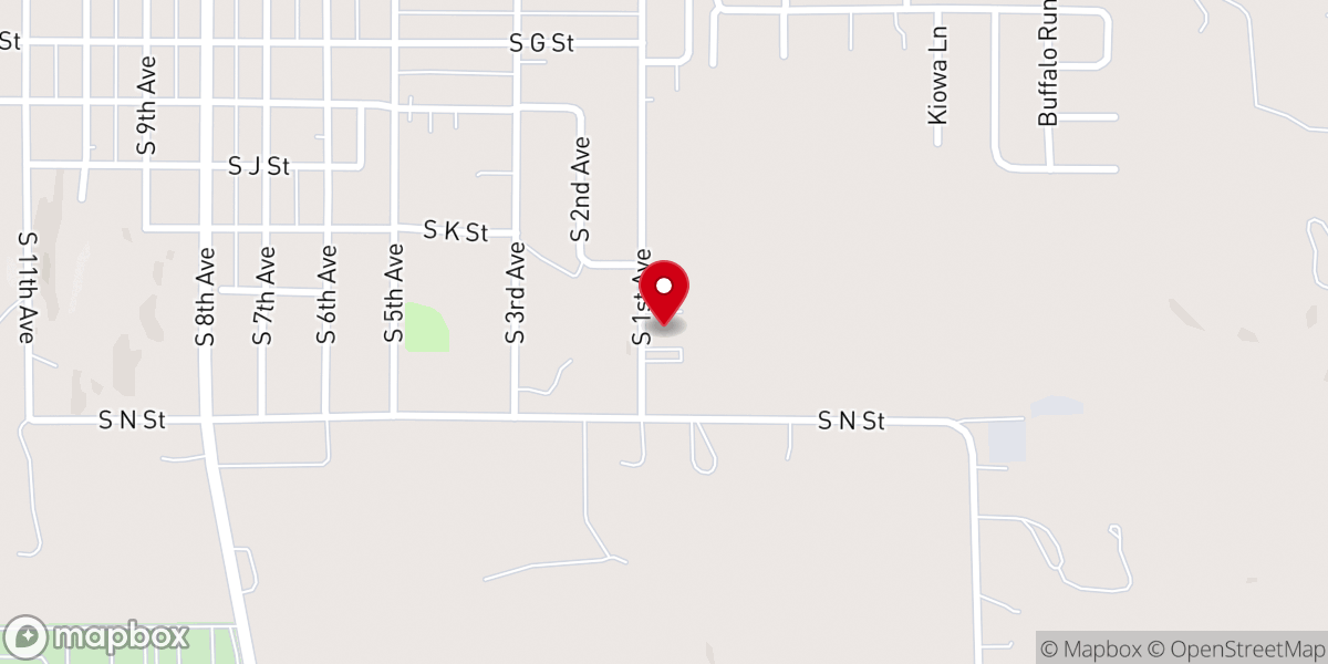 Map showing location of Annual Nativity Display