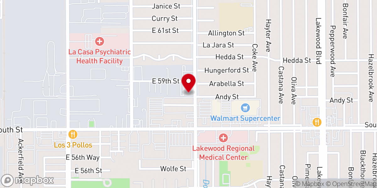 Map showing location of Christ Covenant Church of California