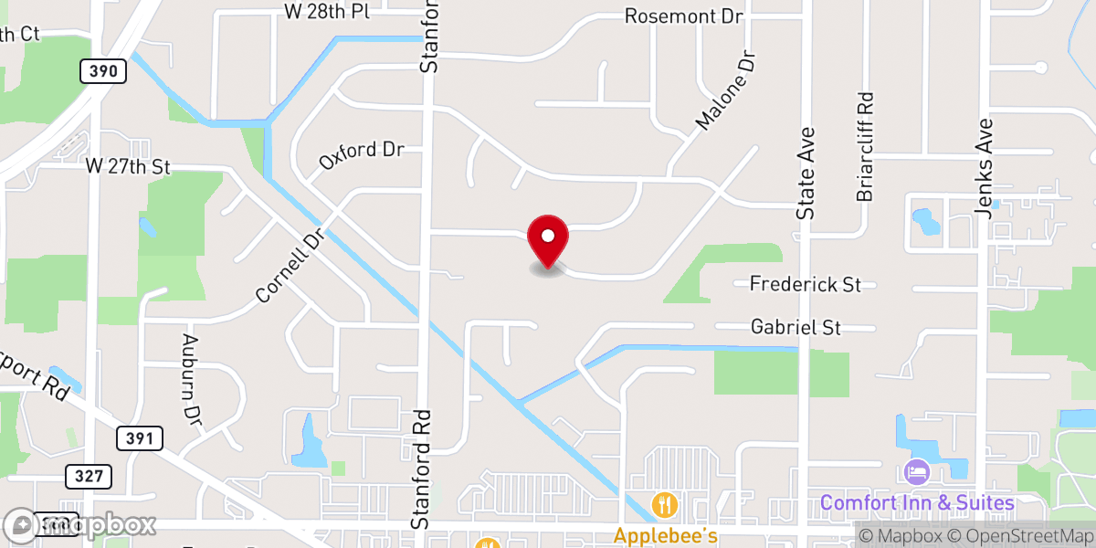 Map showing location of Abundant Life Ministries Inc