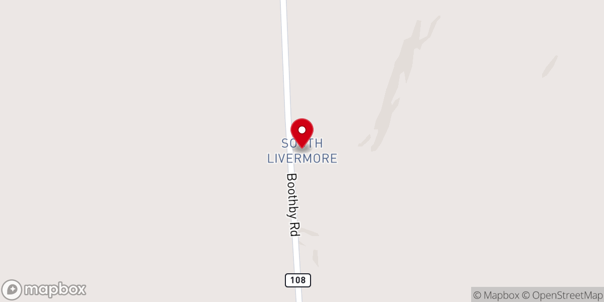 Map showing location of South Livermore
