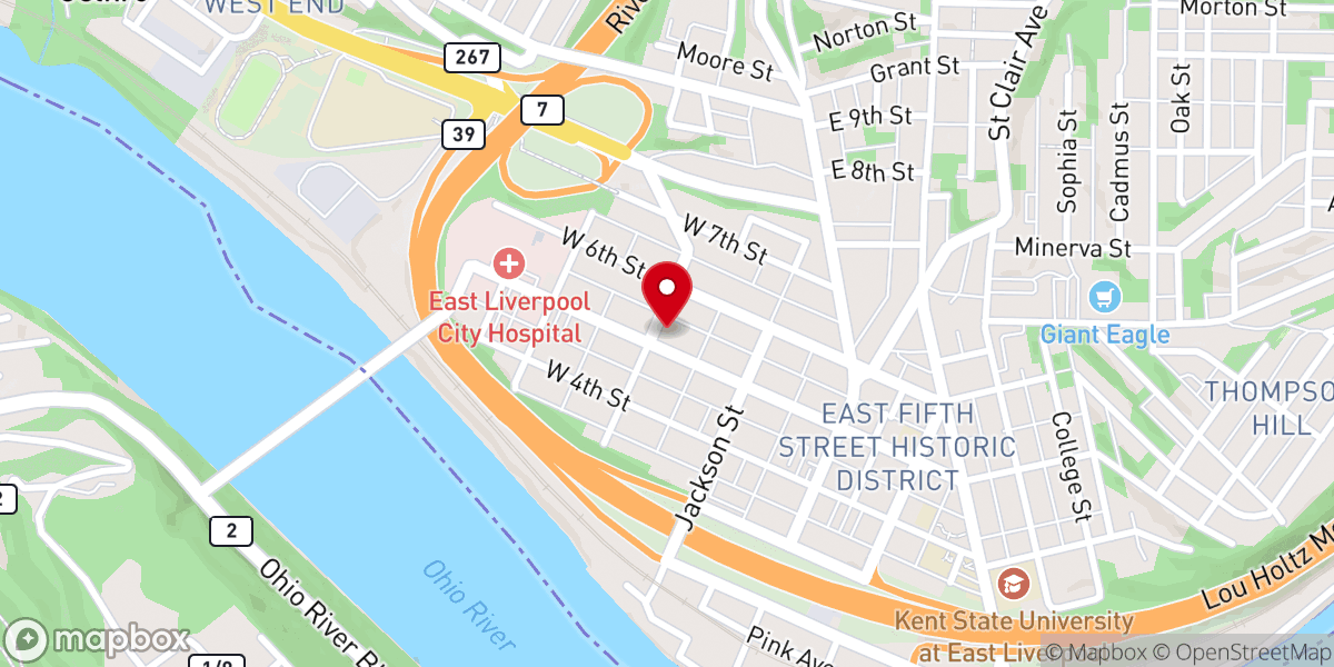Map showing location of Saint Aloysius Catholic Church