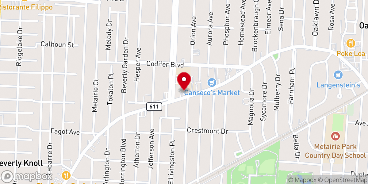 Map showing location of Saint Catherine of Siena Catholic Church