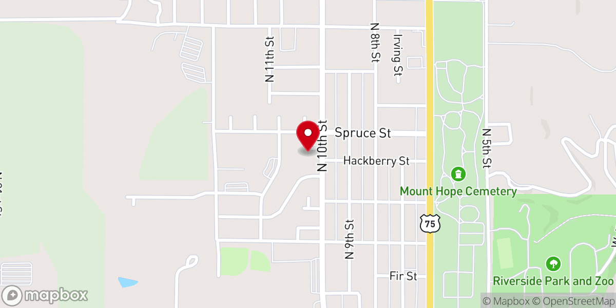 Map showing location of Truth Tabernacle