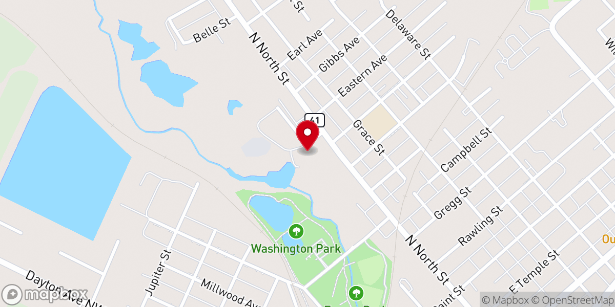 Map showing location of Good Shepherd Evangelical Lutheran Church
