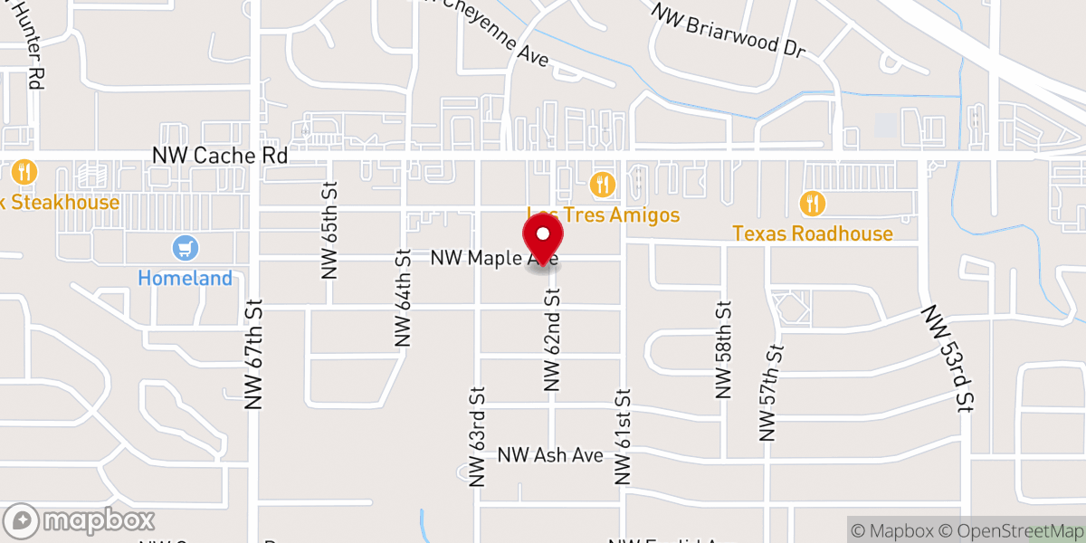 Map showing location of Faith Journey Church