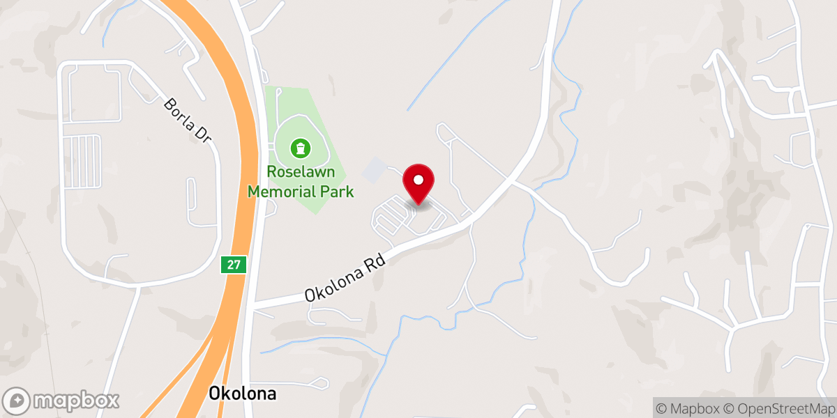 Map showing location of World of Life Church