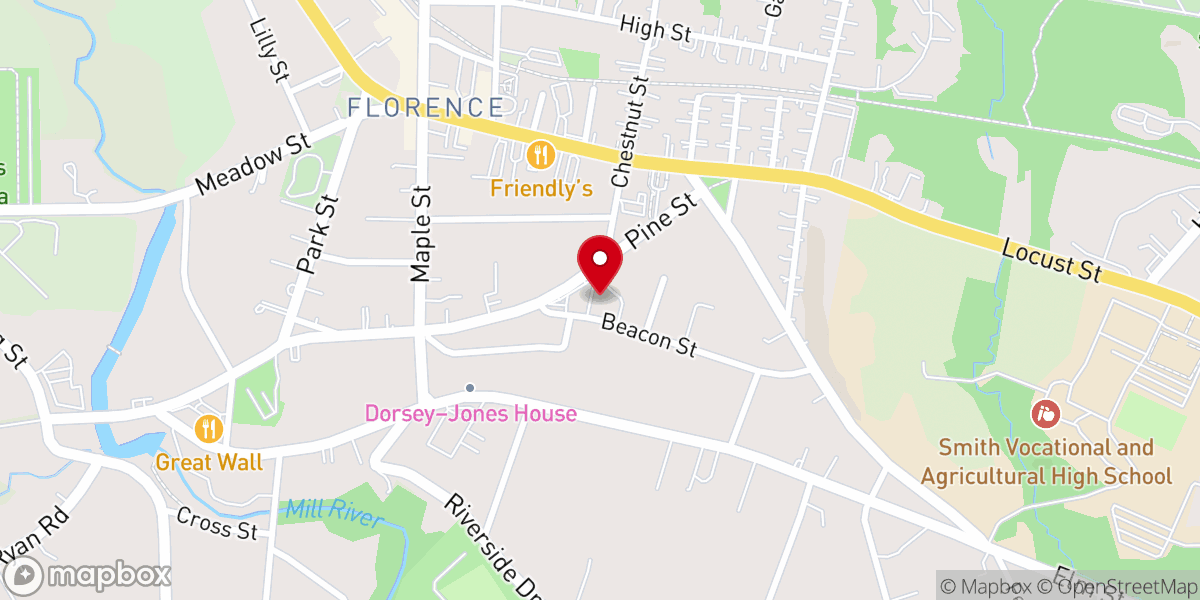 Map showing location of Annunciation Church