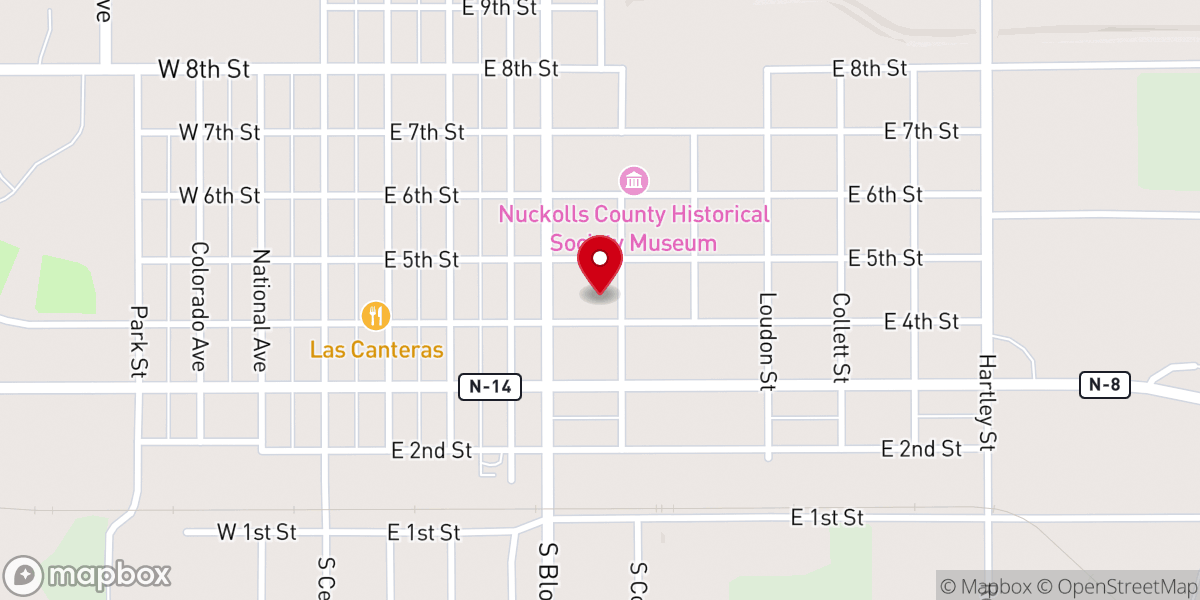 Map showing location of Harvest Christian Church