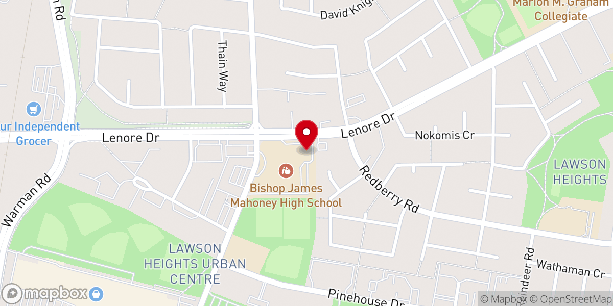 Map showing location of Saint Anne's Catholic Church