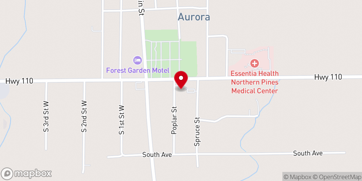 Map showing location of First Baptist Church