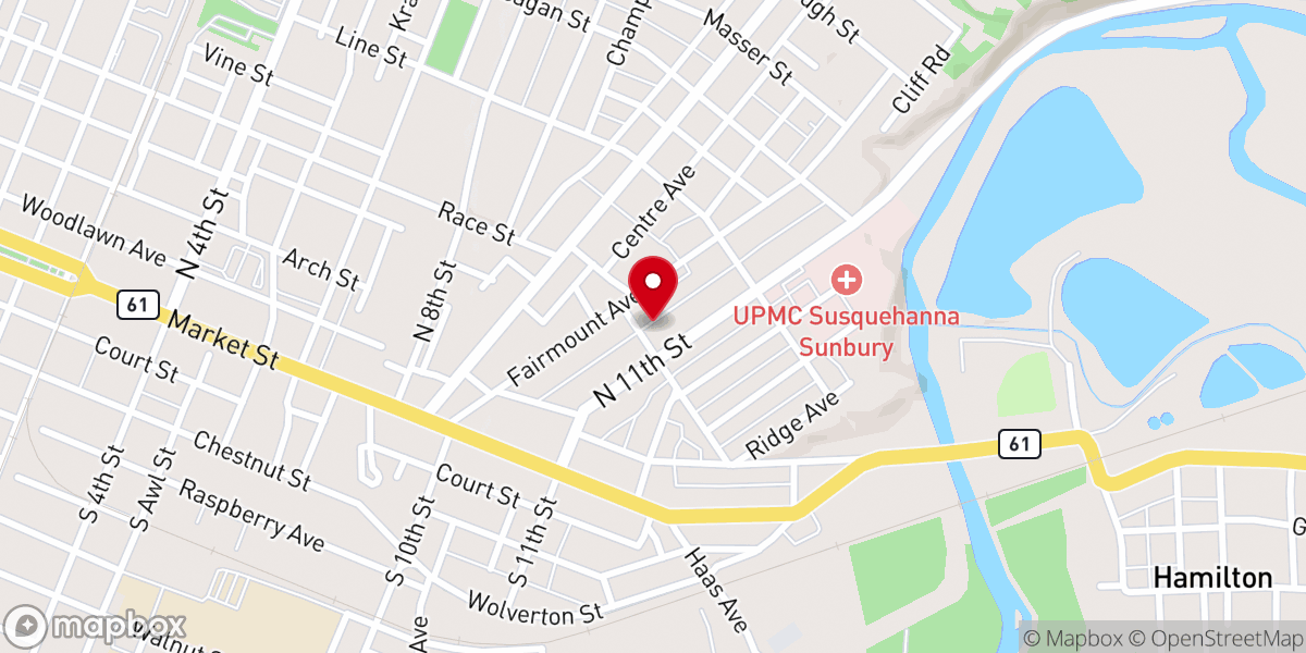 Map showing location of Higher Hope International Ministries (h2office)