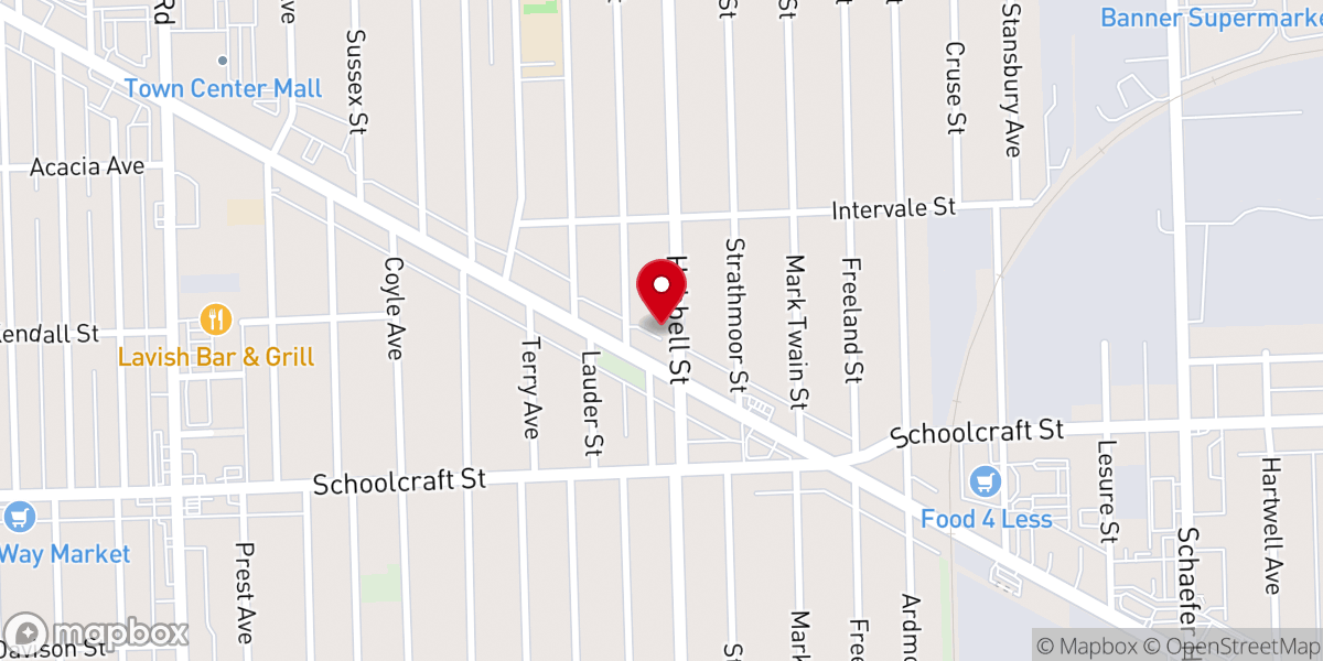 Map showing location of Victory Community Church