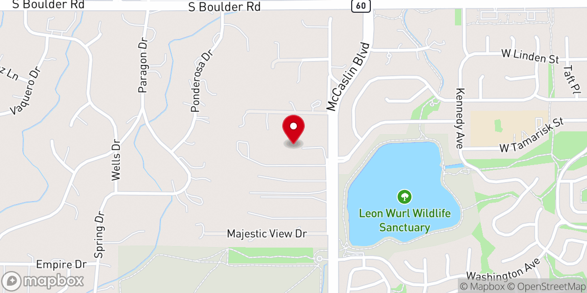 Map showing location of New Hope Family Christian Center