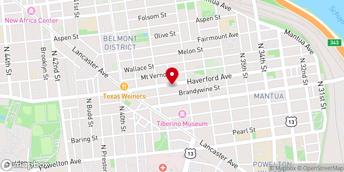 Map showing location of Saint Paul UH Church