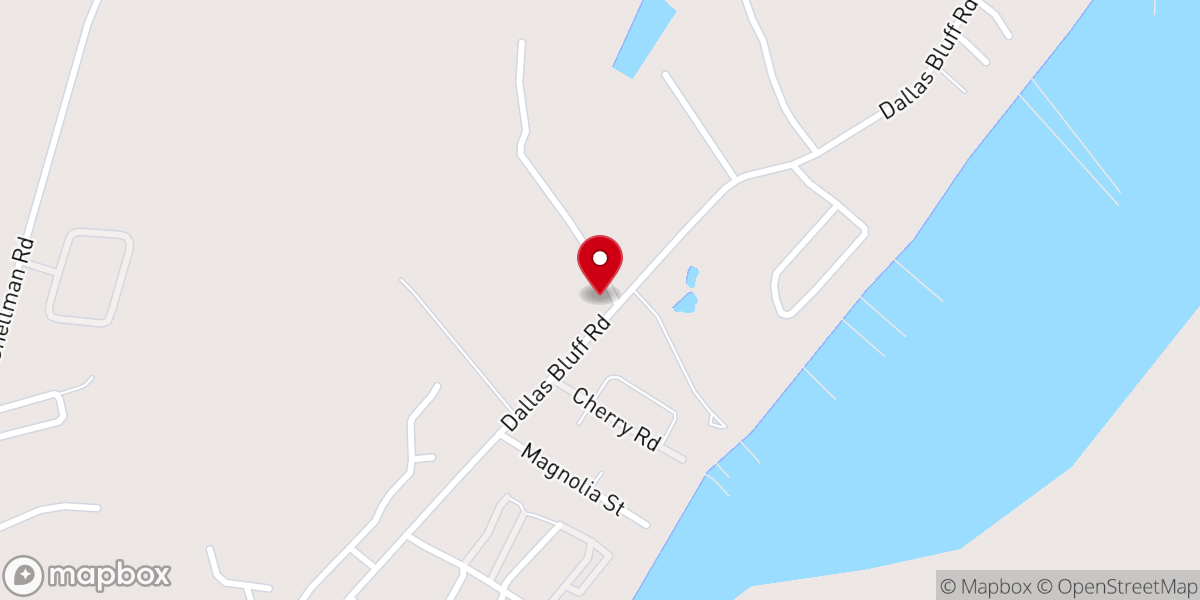 Map showing location of Gould Branch Church