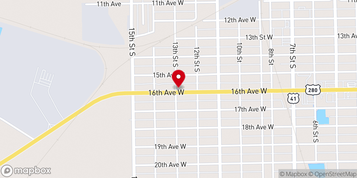 Map showing location of Allen Temple AME Church