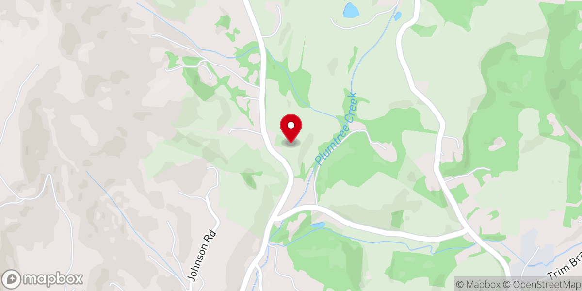Map showing location of Little Plumtree Church
