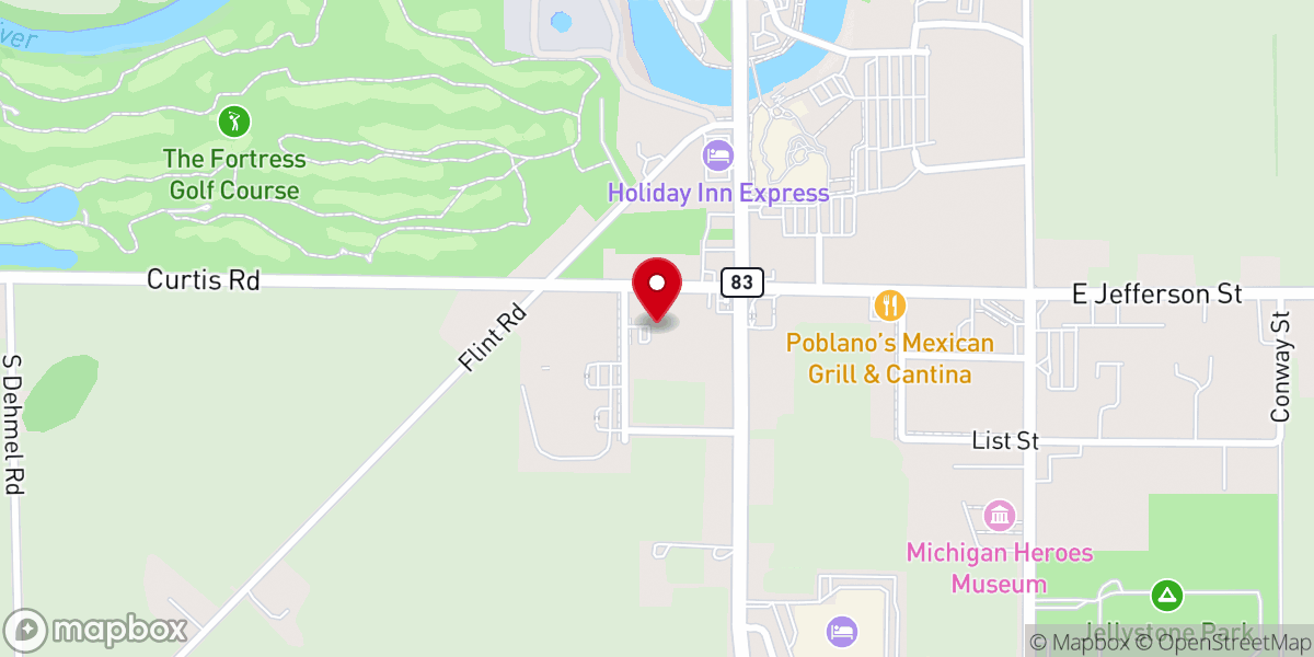 Map showing location of King of Kings Lutheran Church of Frankenmuth