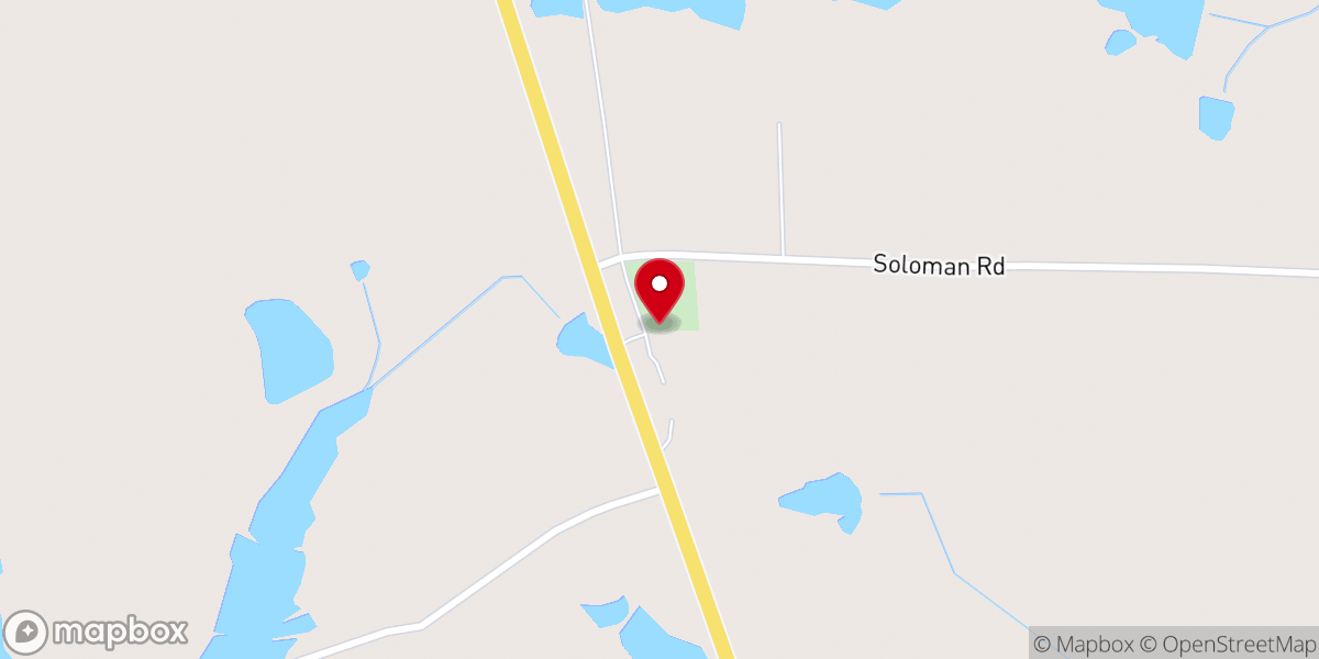 Map showing location of Reedy Branch Baptist Church