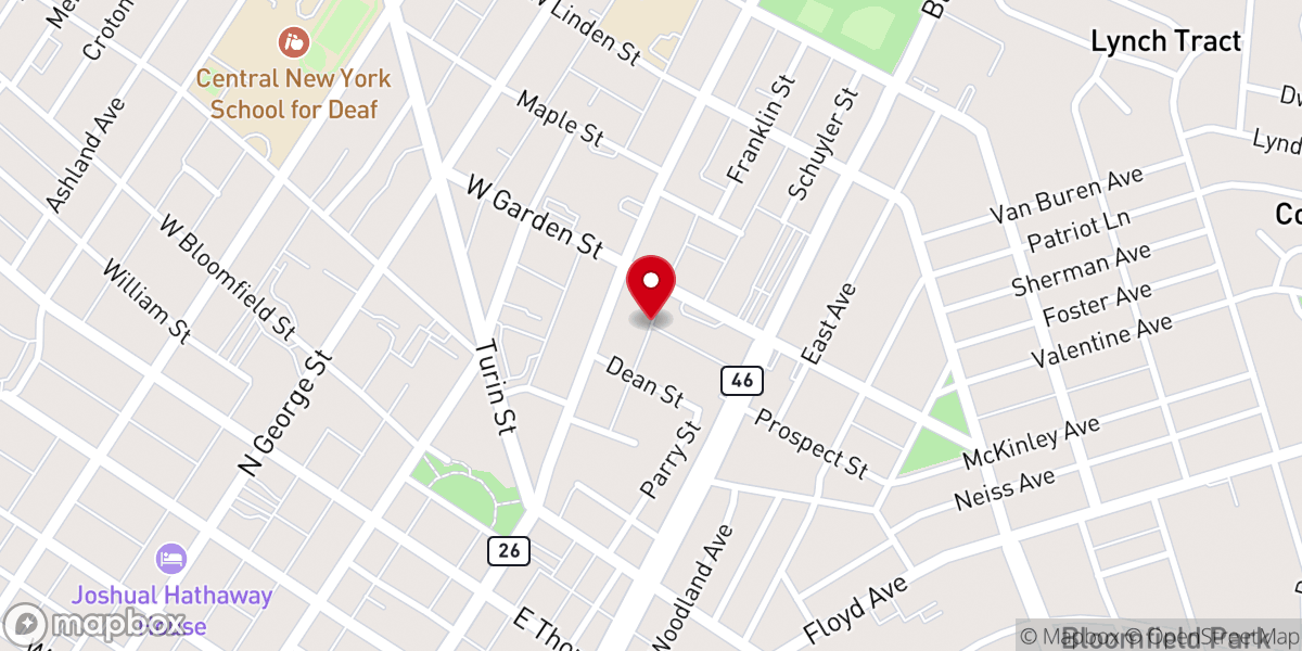 Map showing location of Redeeming Life Ministries