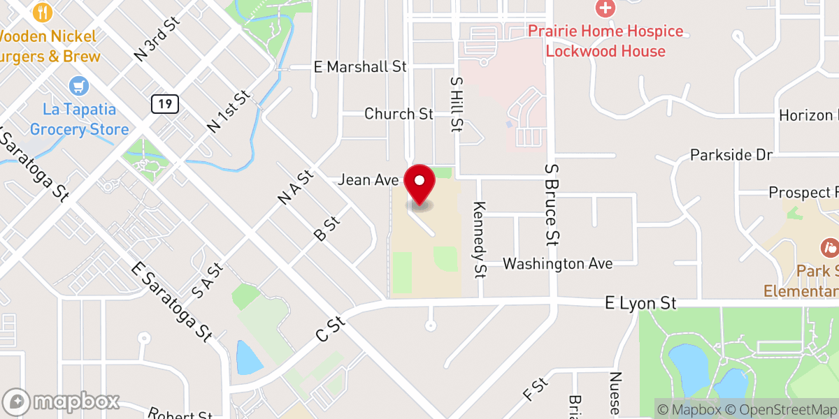 Map showing location of Holy Redeemer School