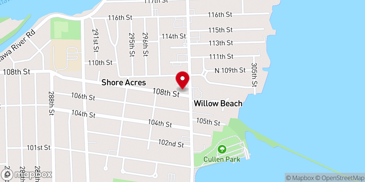 Map showing location of Messiah Lutheran Church
