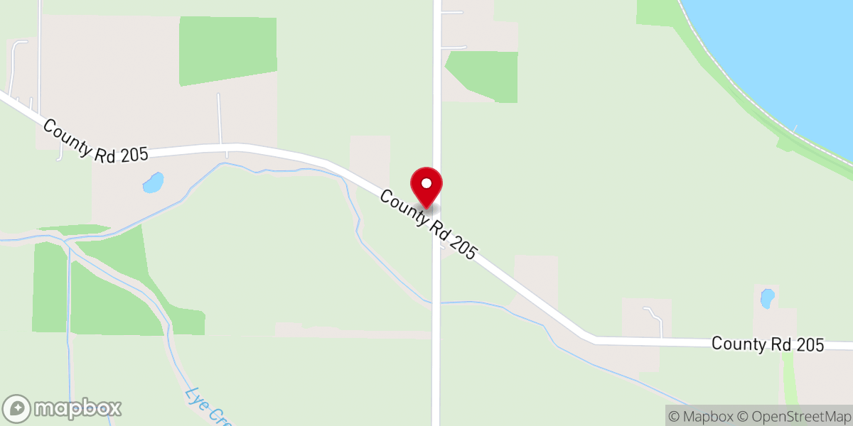 Map showing location of Bethlehem United Methodist Church
