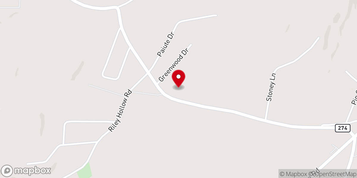Map showing location of Calvary Church