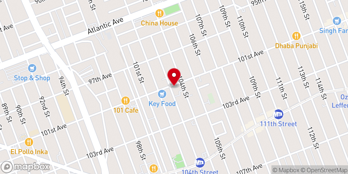 Map showing location of St Mary Gate of Heaven
