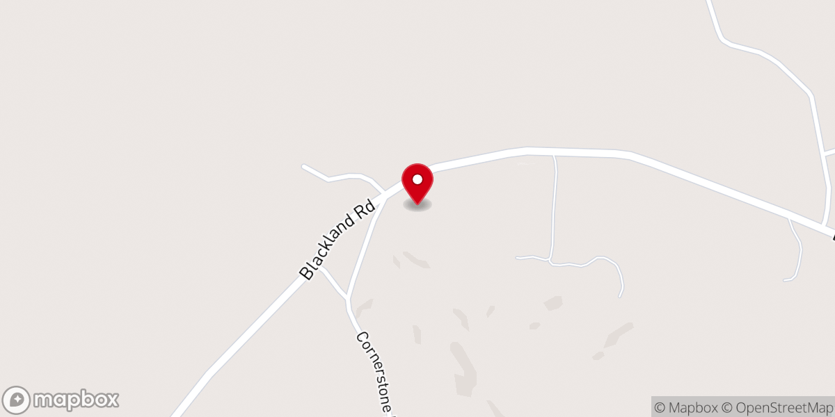 Map showing location of Cornerstone United Methodist Church