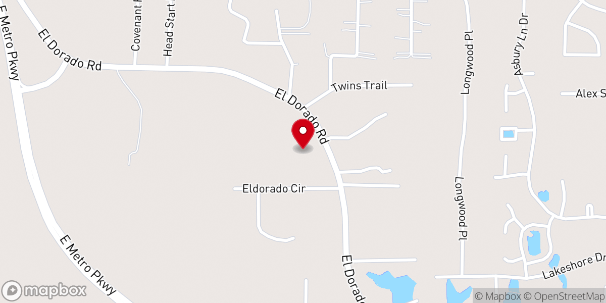 Map showing location of Community Christian Church
