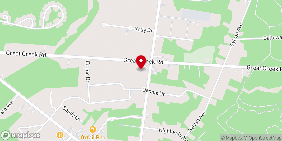 Map showing location of Peace Lutheran Church