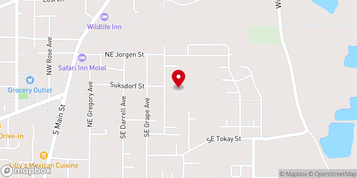 Map showing location of UPCI Cielos Abiertos Winston y Roseburg.