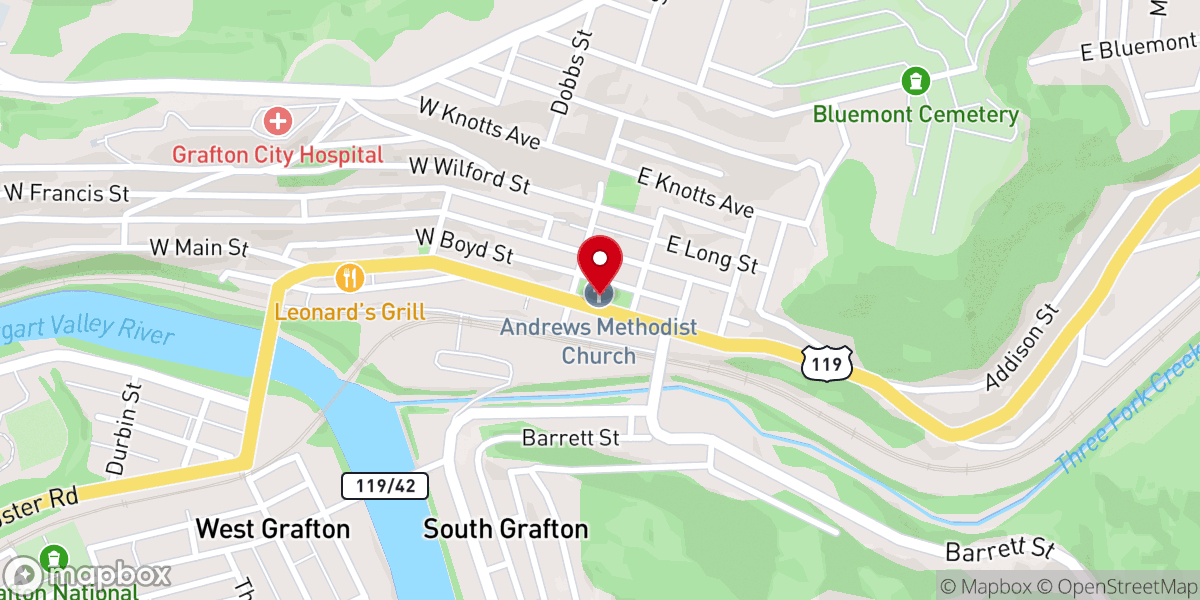 Map showing location of Mother's Day Shrine