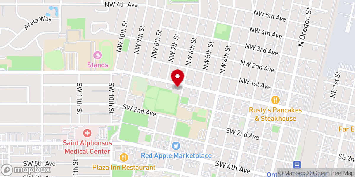 Map showing location of Hope Pregnancy Center