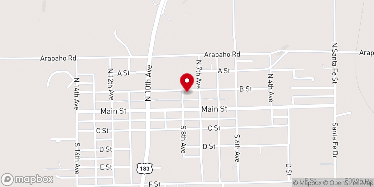 Map showing location of Gospel Tabernacle Church
