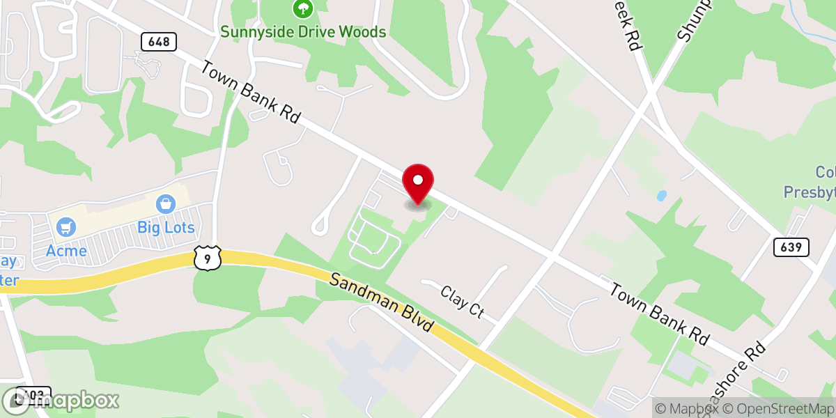 Map showing location of Parish of St. John Neumann