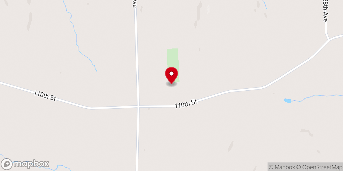 Map showing location of Saints Mary & Joseph Sugar Creek