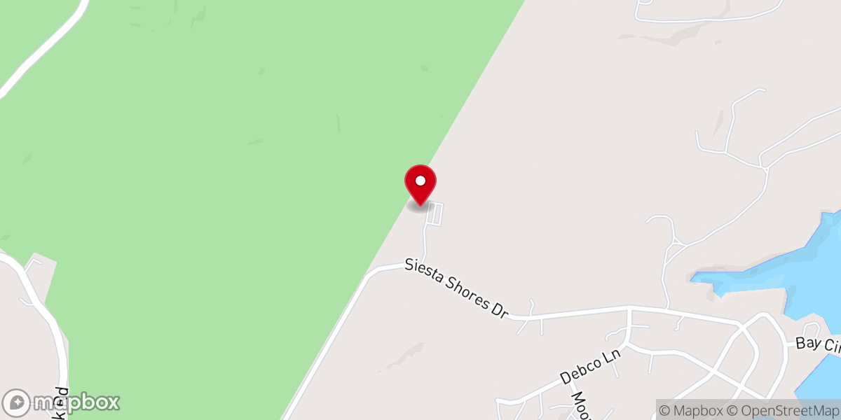 Map showing location of Queen of Angels Chapel