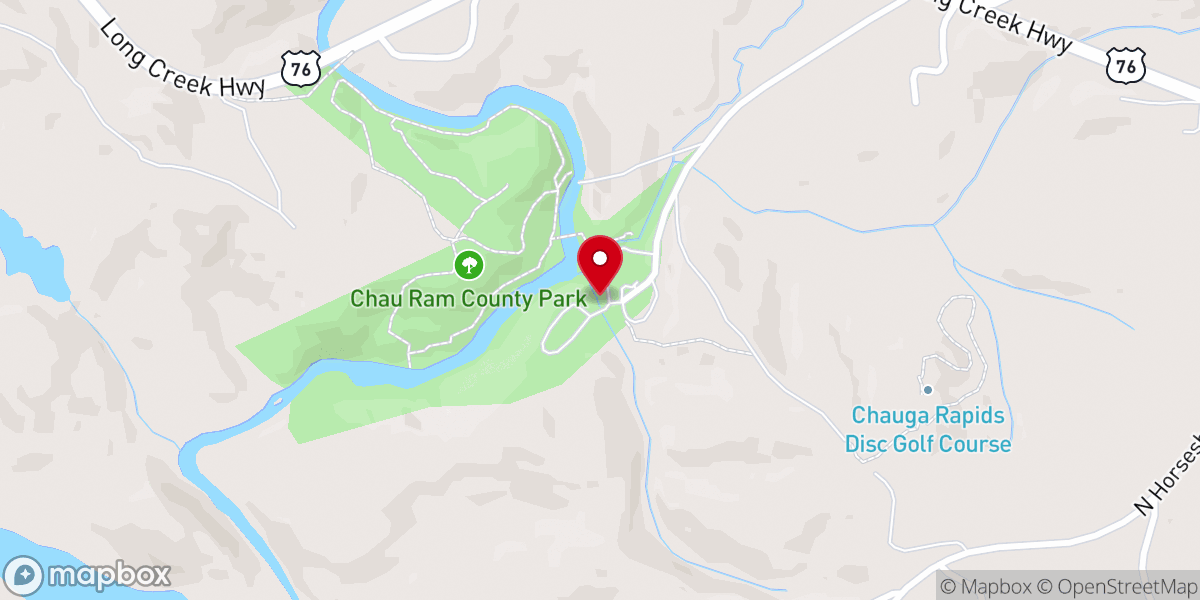 Map showing location of Chau Ram County Park