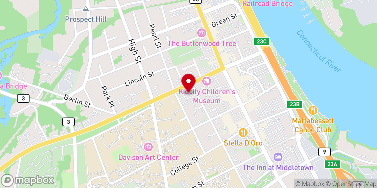 Map showing location of Saint Sebastian Roman Catholic Church & Rectory