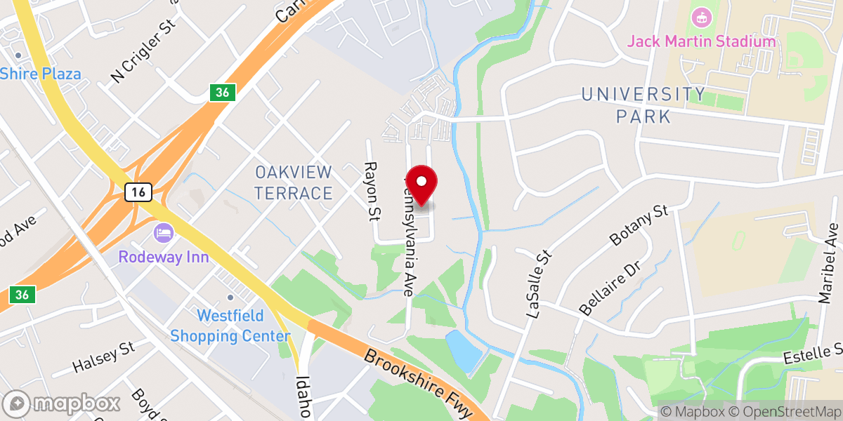 Map showing location of Morris Hill Baptist Church