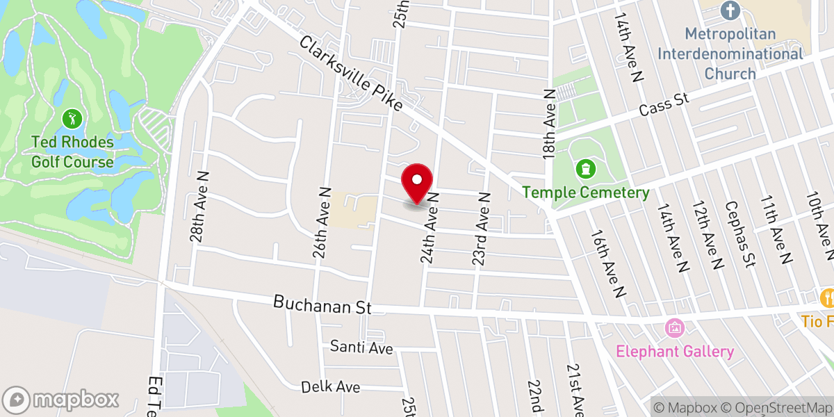 Map showing location of Non Denominational Church of God in Christ
