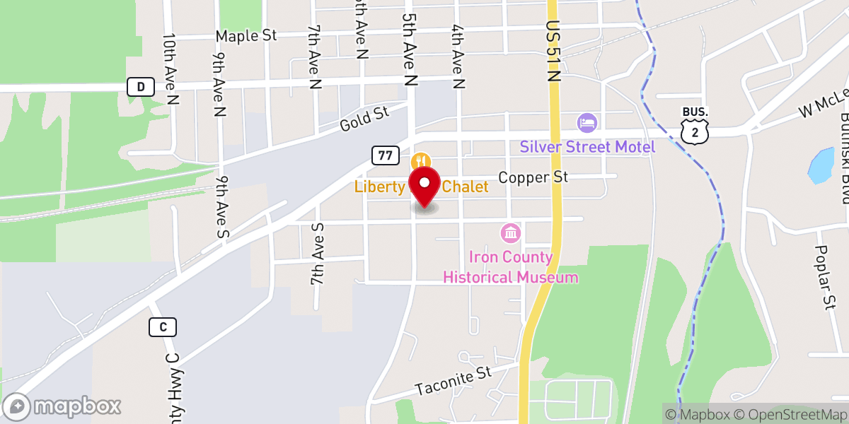 Map showing location of St. Mary of the Seven Dolors Catholic Church