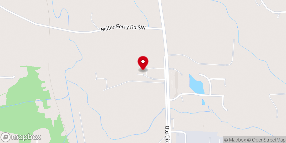 Map showing location of Adairsville Church of God