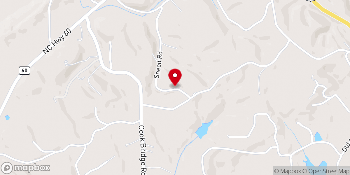 Map showing location of Household of Faith Baptist Church