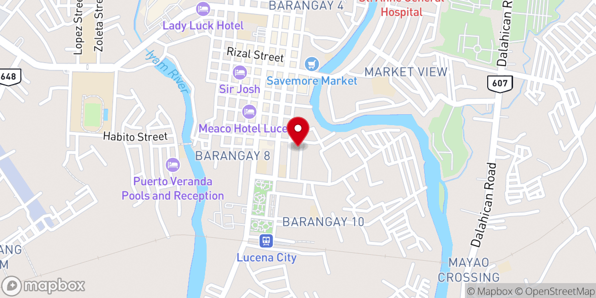 Map showing location of Baptist Voice Bible College